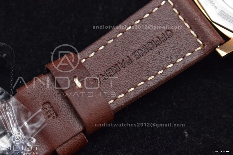 on Calfskin Edition Clone Brown PAM968 SunProtective Best Strap 1:1 Bronzo Brown VSF Dial Bezel and Ceramic 995 P.9010 V 0219